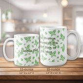 Mint Butterfly Pattern Kaffeetasse
