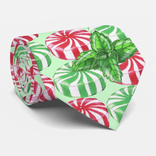 Mint Candy Krawatte (Gerollt)