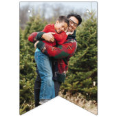 Mint Checkerboard Merry & Bright Bunting Banner (Zweite Fahne)