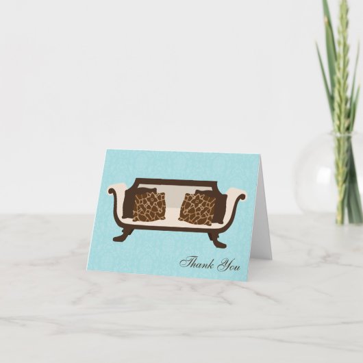 Mint Chic Deco Danke (Vorderseite)