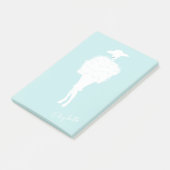 Mint Chic Fashion Lady Post-it® Notes Post-it Klebezettel (angewinkelt)