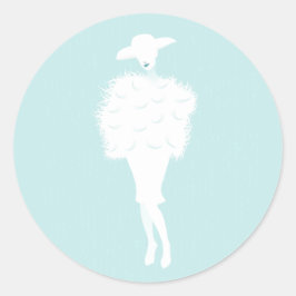 Mint Chic Fashion Lady Sticker