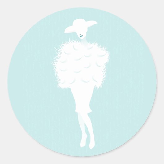 Mint Chic Fashion Lady Sticker (Vorderseite)