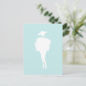 Mint Chic Postkarte (Stehend Vorderseite)
