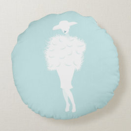 Mint Chic Rundes Kissen