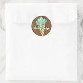 Mint Choco-Chip Icecream Aufkleber (Tasche)