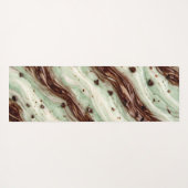 Mint Chocolate Chip Milkshake Marble Design Yogamatte (Rückseite (Horizontal))