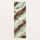 Mint Chocolate Chip Milkshake Marble Design Yogamatte (Rückseite)