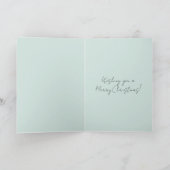 Mint Christmas Ornaments Tree Karte (Innenseite)