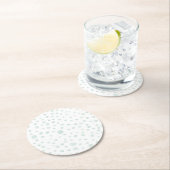 Mint Confetti Aquarell Dots Paper Untersetzer (Vor Ort)
