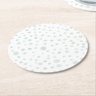 Mint Confetti Aquarell Dots Paper Untersetzer