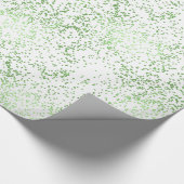 Mint Confetti Dots Geschenkpapier (Ecke)