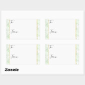 Mint Confetti Dots Gold bis von Weihnachtskleber Rechteckiger Aufkleber (Blatt)