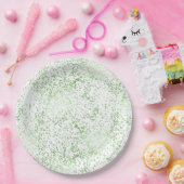 Mint Confetti Dots Pappteller (Party)