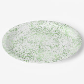 Mint Confetti Dots Pappteller (Schrägansicht)