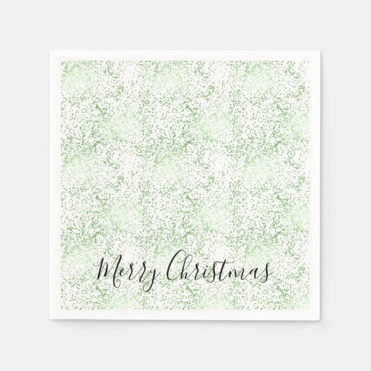 Mint Confetti Dots Weihnachten Serviette (Vorderseite)