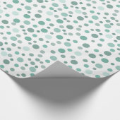 Mint Confetti Geschenkpapier (Ecke)