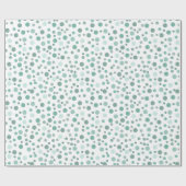 Mint Confetti Geschenkpapier (Flach)