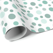 Mint Confetti Geschenkpapier (Rolleneckpunkt)