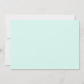 Mint | Confetti Pop Personalisiert Stationery Flat Mitteilungskarte (Rückseite)