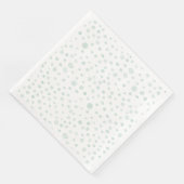 Mint Confetti Wasserfarbe Dots Papier Napkin Serviette (Ecke)