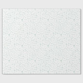 Mint Confetti Watercolor Dots Wrapping Paper Geschenkpapier (Flach)