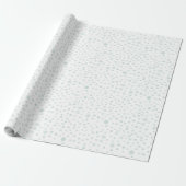 Mint Confetti Watercolor Dots Wrapping Paper Geschenkpapier (Ungerollt)