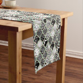 Mint Coral Hollywood Regency Kurzer Tischläufer (Beispiel)