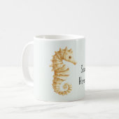 Mint Cream Sea Horse Kaffeetasse (Vorderseite Links)