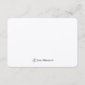 Mint Crochet Bunny – Cozy Yarn Aesthetic Begleitkarte (Rückseite)