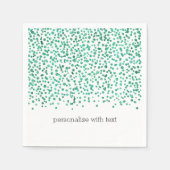 Mint Dazzle Confetti Serviette (Vorderseite)