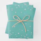 Mint Diamonds Geschenkpapier Set (Beispiel)