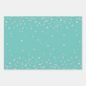 Mint Diamonds Geschenkpapier Set (Vorderseite)