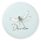 Mint Dragonfly Dream Keramikknauf (Vorderseite)