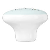 Mint Dragonfly Dream Keramikknauf (Seitenansicht)