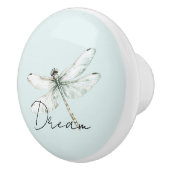 Mint Dragonfly Dream Keramikknauf (Rechts)