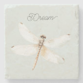 Mint Dragonfly Dream Steinuntersetzer (Vorderseite)