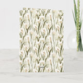 Mint Easter Bunny Calla Lilies Butterflies Karte (Rückseite)