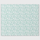 Mint Elegant Damask Print Geschenkpapier (Flach)