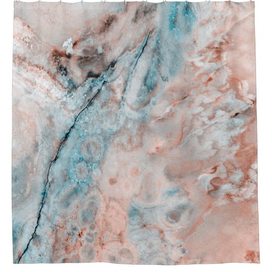 Mint Emperador Marmoronyx Duschvorhang (Vorderseite)