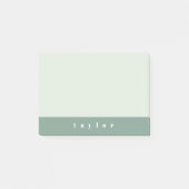 Mint-Farbblock Post-it Klebezettel (Vorderseite)