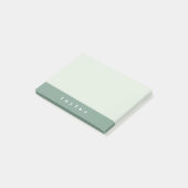 Mint-Farbblock Post-it Klebezettel (angewinkelt)