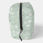Mint Faux Glitter Waschbeutel (Rechts)