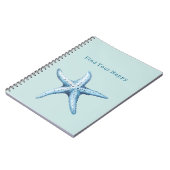 Mint Find Your Happy Blue Starfish Notizblock (Linke Seite)