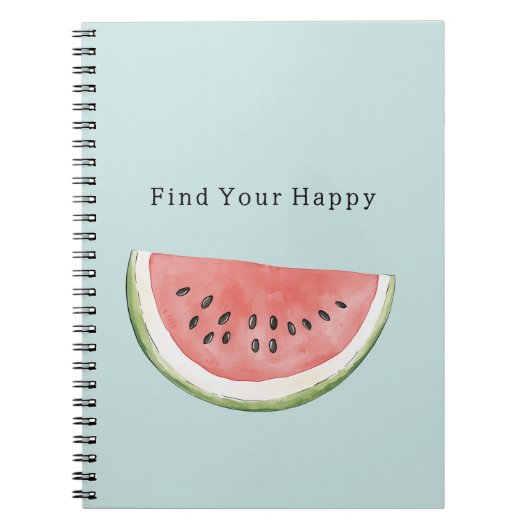 Mint Find Your Happy Watermelon Notizblock (Vorderseite)