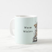 Mint Fire Place Warm Wishes Kaffeetasse (Vorderseite Links)