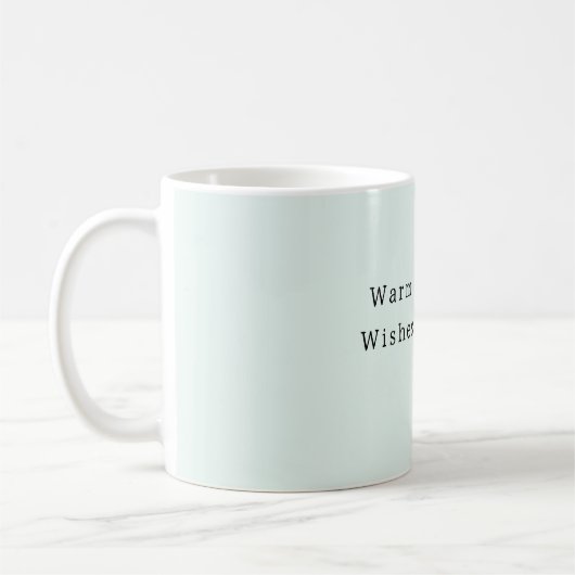 Mint Fire Place Warm Wishes Kaffeetasse (Links)