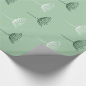 Mint Floral Chic Geschenkpapier (Ecke)