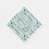 Mint Fun Happy Balloons Birthday Serviette (Ecke)