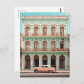 Mint Gebäude Peach Car Havana Kuba Postkarte (Vorne/Hinten)